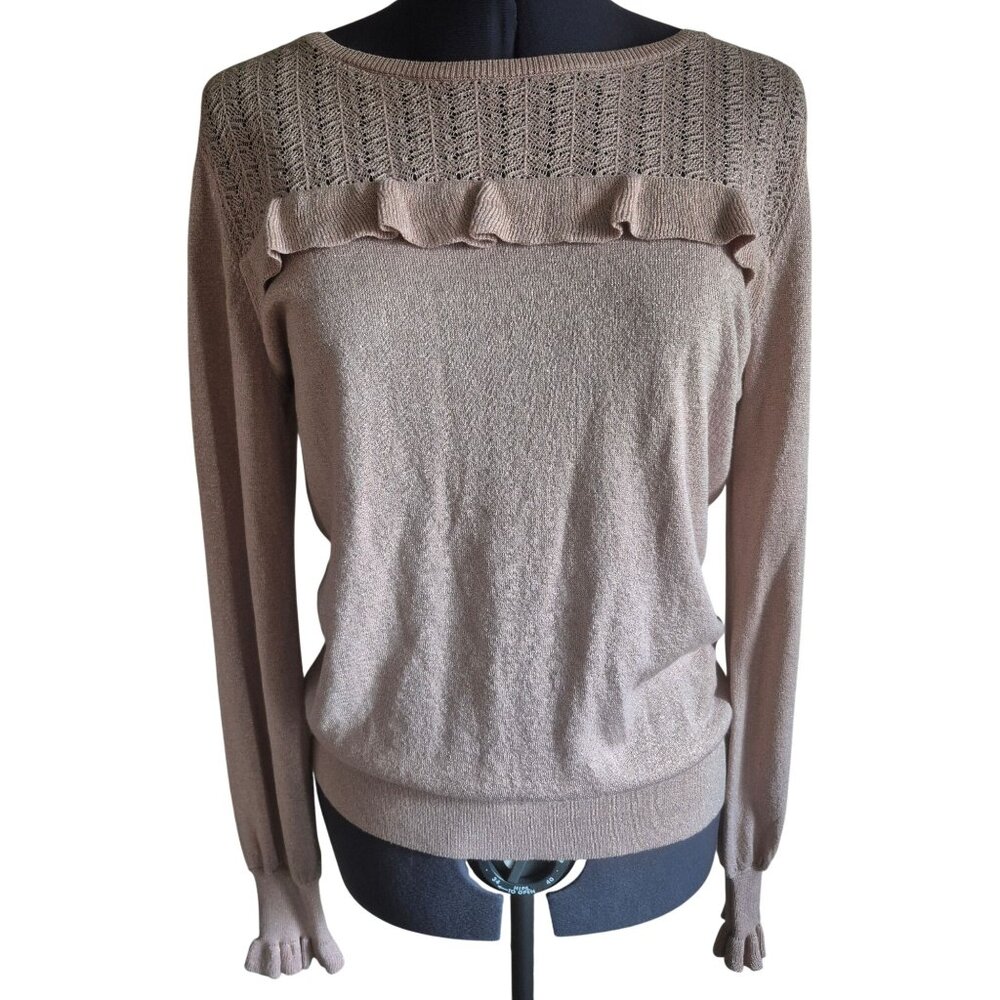 White House Black Market Blush Pink SweaterSize L